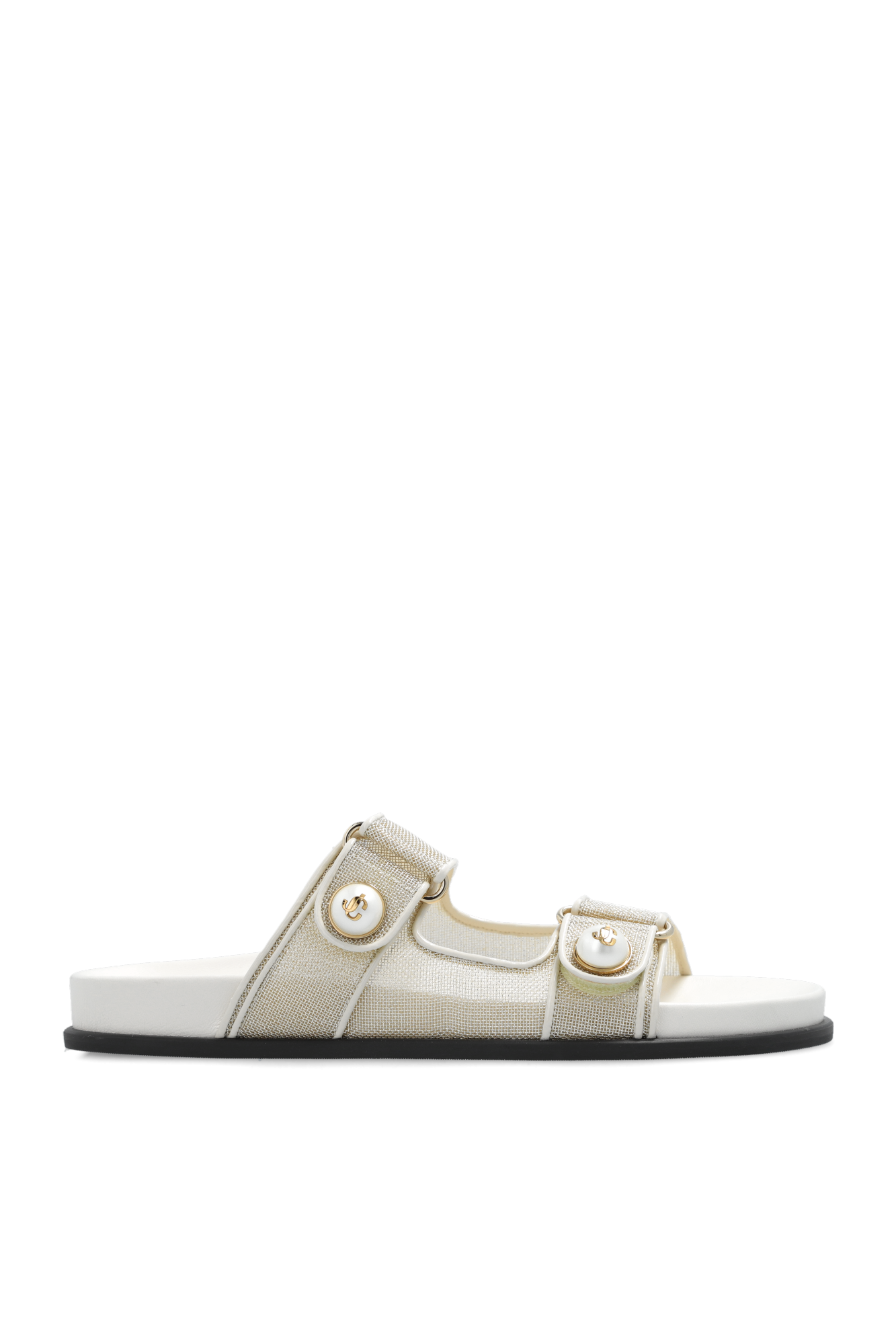Jimmy Choo 'Fayence' slides with pearl appliqués